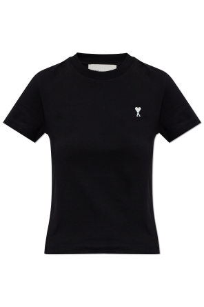 T-shirt with embroidered logo