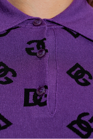 Dolce & Gabbana Cropped polo with long sleeves