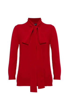 Wool sweater with long sleeves