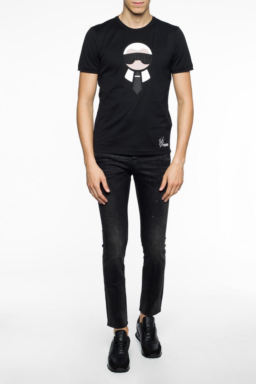 fendi studded t shirt