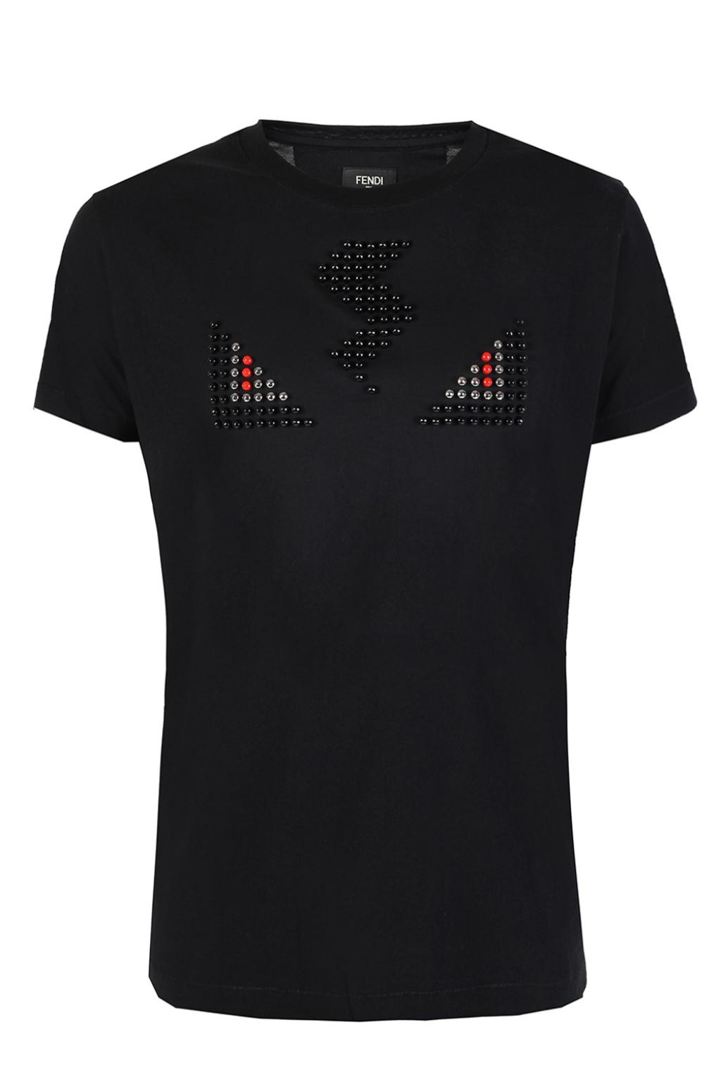 fendi studded t shirt