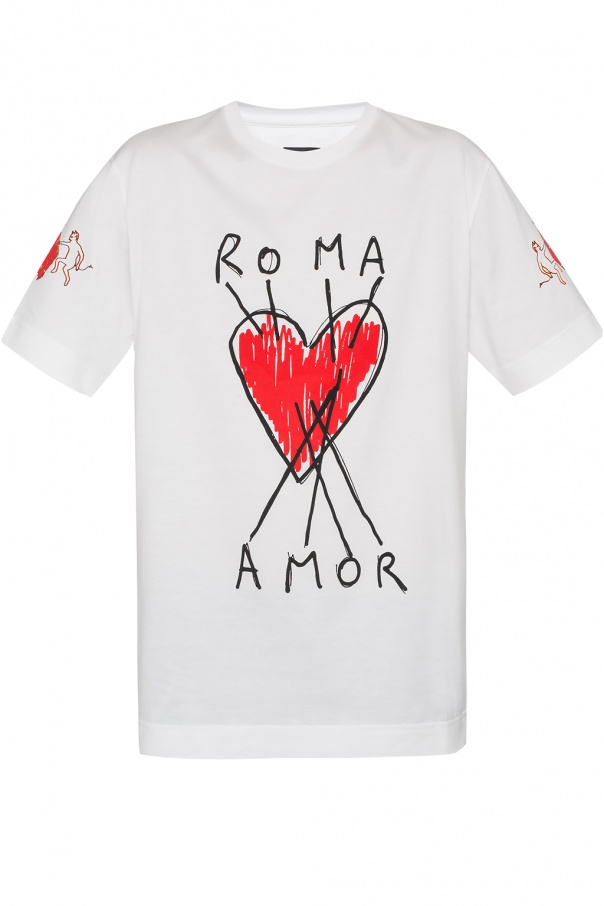 fendi heart t shirt