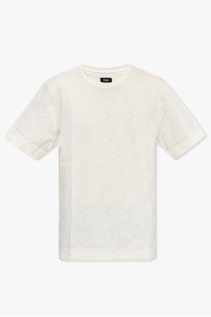 T-Shirt mit Dandy-Print Weiß od Fendi