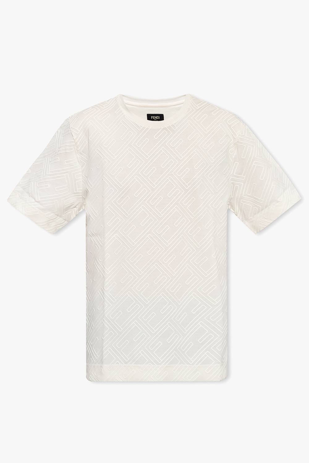 Louis Vuitton Cream Silk/Cotton Monogram Towelling S/S T-shirt sz