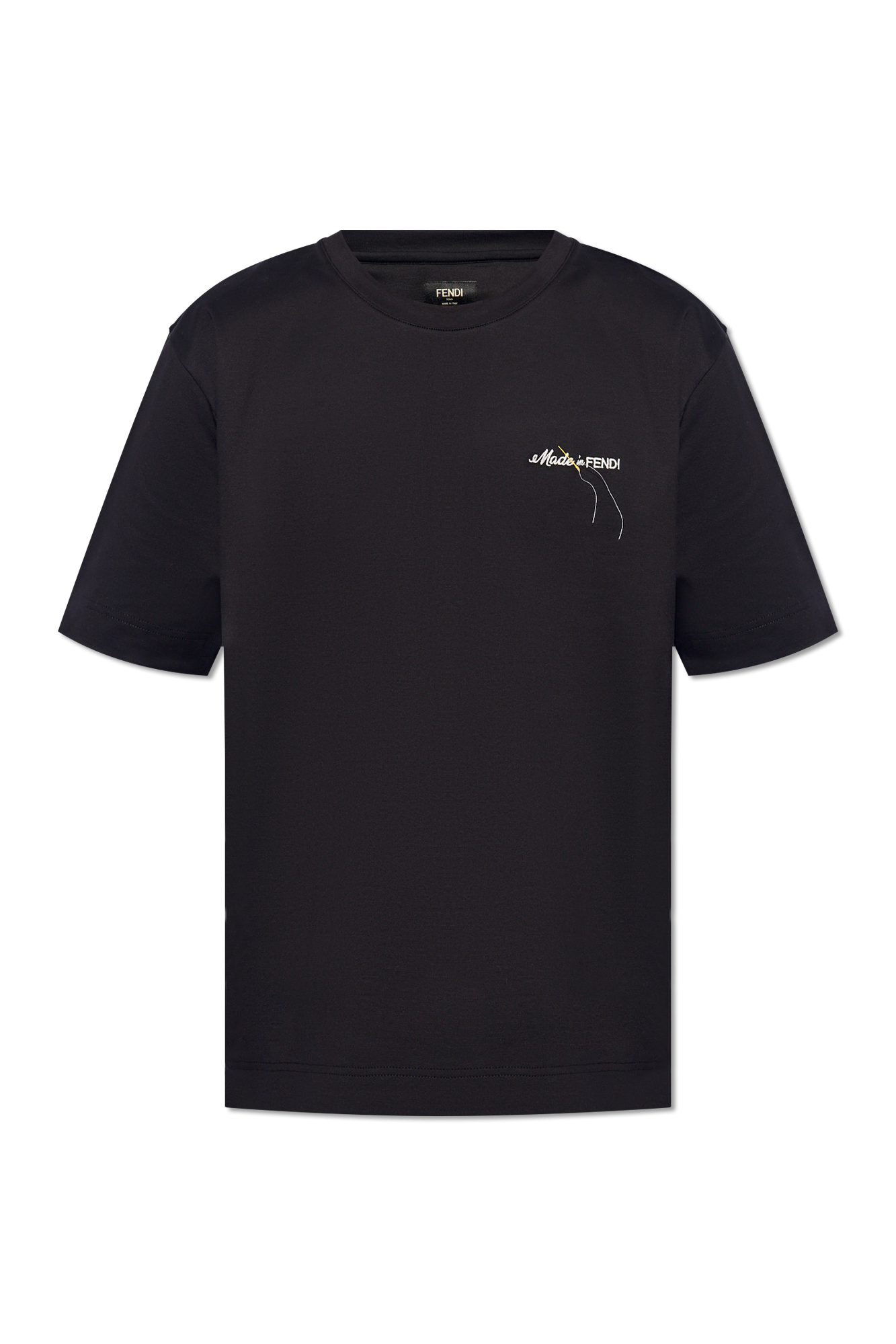 Black T-shirt with logo Fendi - Vitkac Canada