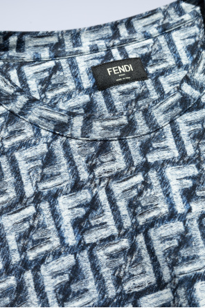 Fendi Fendi embroidered straight-leg jeans