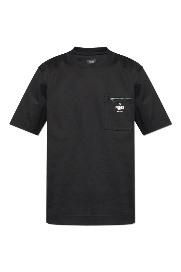 T-shirt with logo, zdjęcie 1 T-shirt with logo od Fendi