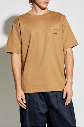 Fendi Camiseta con bolsillo