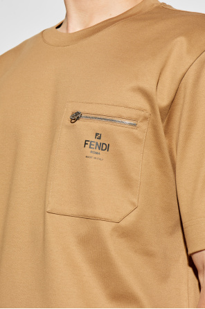 Fendi Camiseta con bolsillo