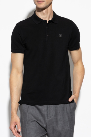 Fendi Polo shirt with an appliqué in the shape of a logo
