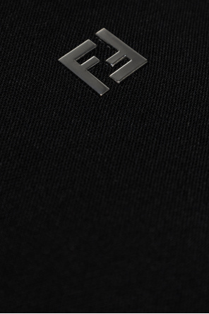 Fendi Polo shirt with an appliqué in the shape of a logo