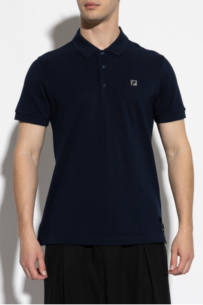 Fendi Polo shirt with logo-shaped applique