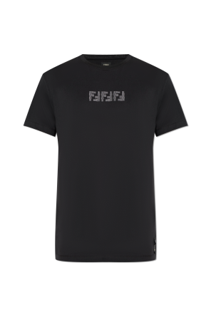 T-shirt with embroidered logo