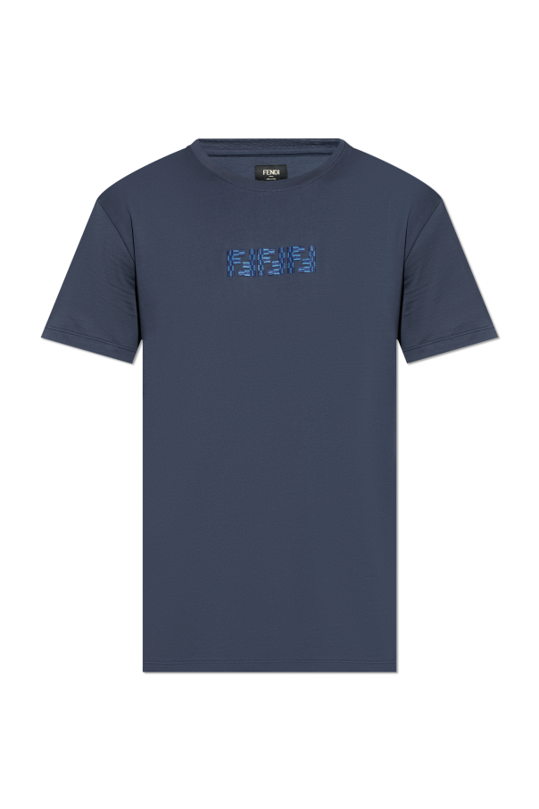 Fendi T-shirt with embroidered logo