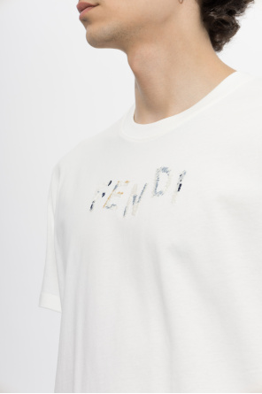 Fendi T-shirt with embroidered logo