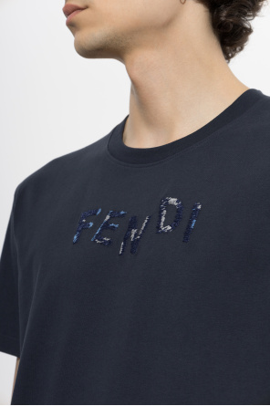 Fendi T-shirt with embroidered logo