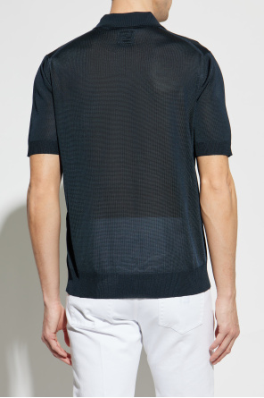 Fendi Polo mit Logo-Patch