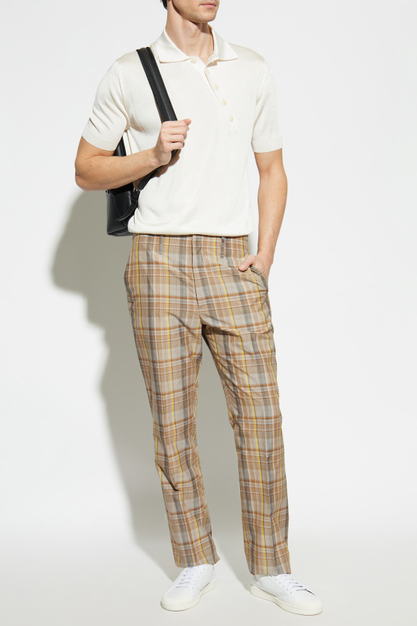 Fendi Poloshirt mit Logo-Aufnäher