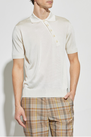 Fendi Poloshirt mit Logo-Aufnäher