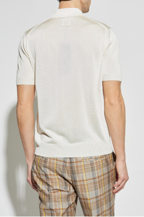 Fendi Poloshirt mit Logo-Aufnäher
