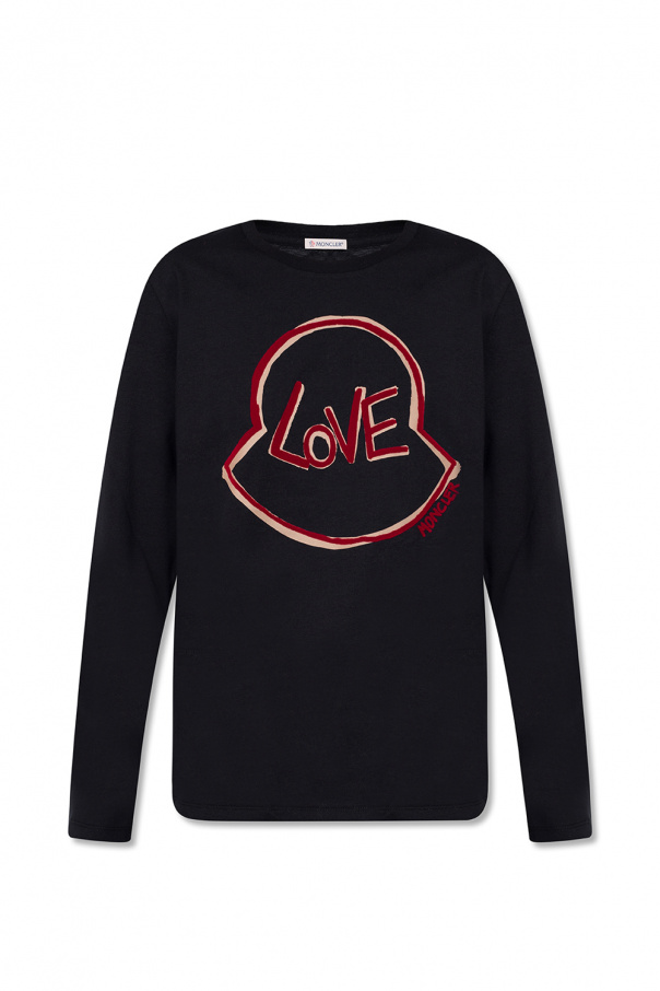 Moncler T-shirt with long sleeves