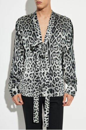 Dolce & Gabbana Silk shirt with animal print