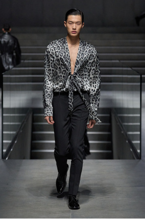 Dolce & Gabbana Silk shirt with animal print