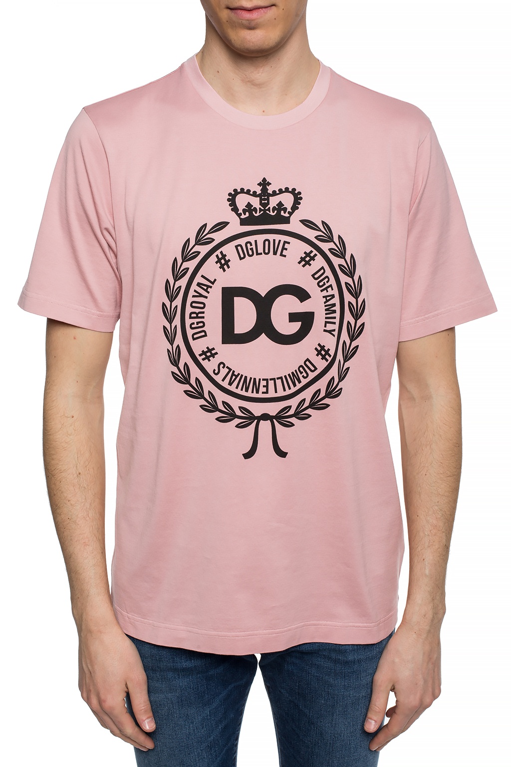 Pink Logo-printed T-shirt Dolce & Gabbana - Vitkac France