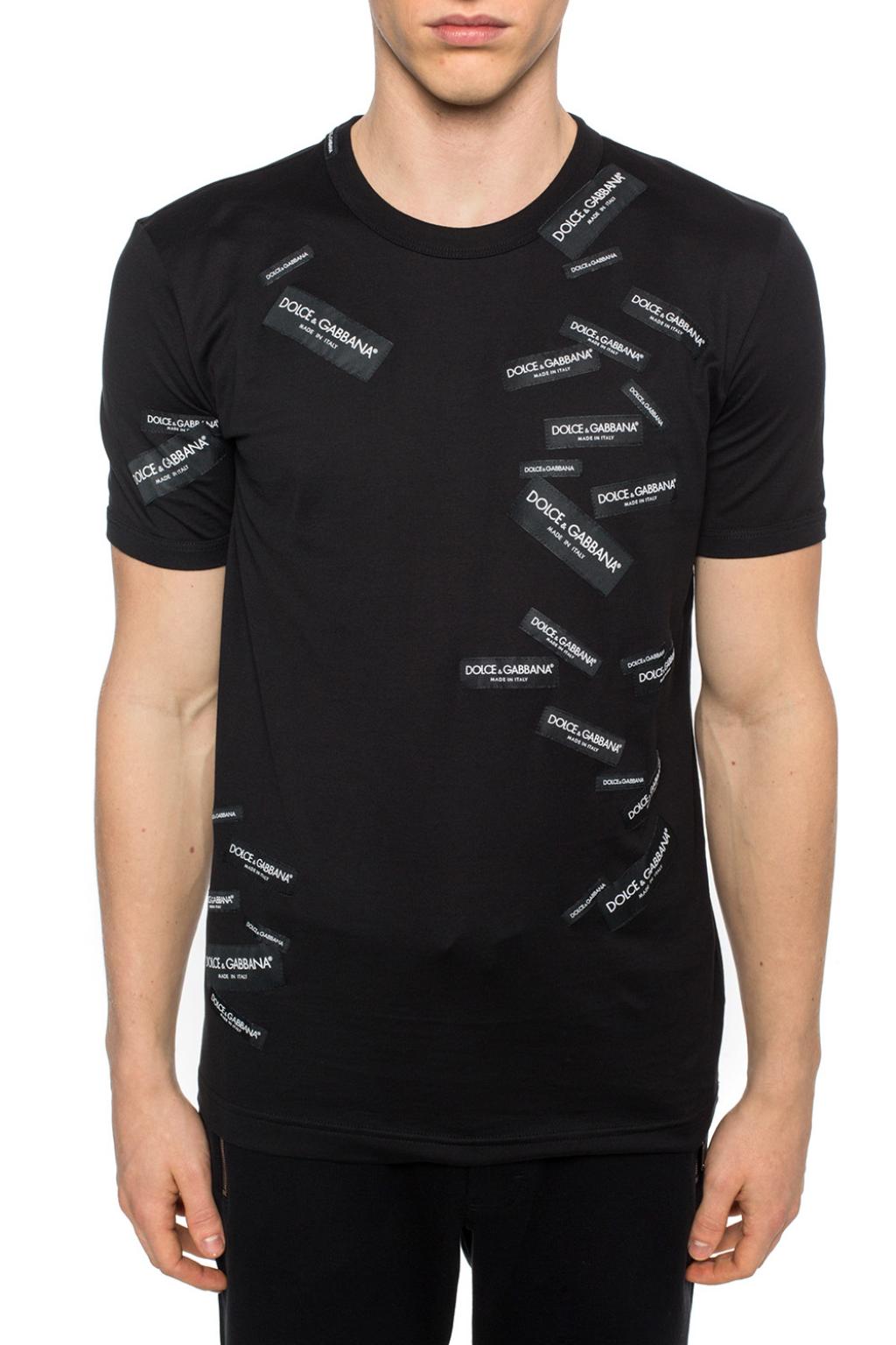 Black Logo-patched T-shirt Dolce & Gabbana - Vitkac KR