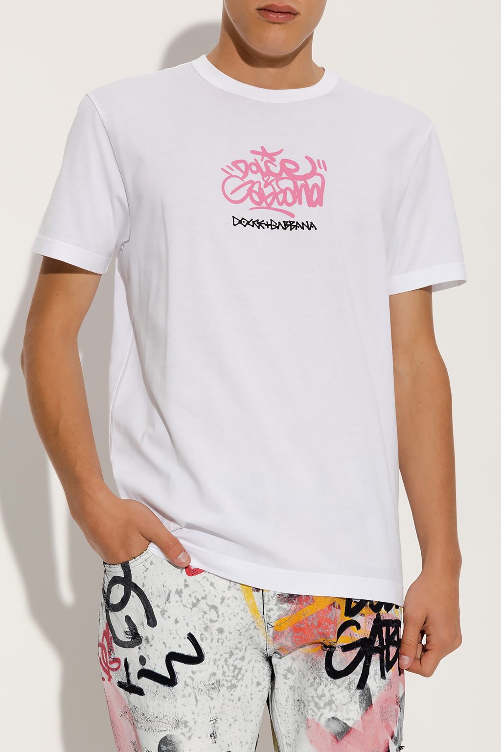 dolce dotted & Gabbana маленькая сумка через плечо Printed T-shirt