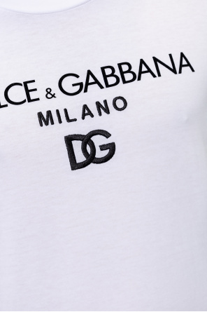 Dolce Blok & Gabbana Dolce Blok & Gabbana DG leopard-print patch T-shirt