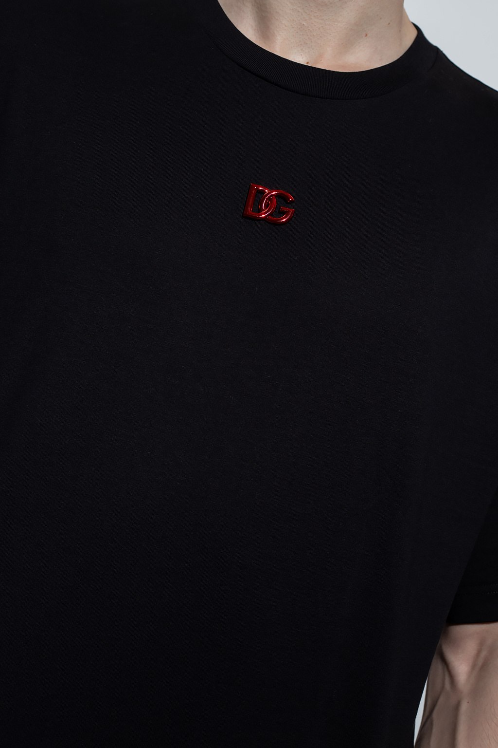 Dolce & Gabbana patchwork logo-print sweatshirt T-shirt with logo