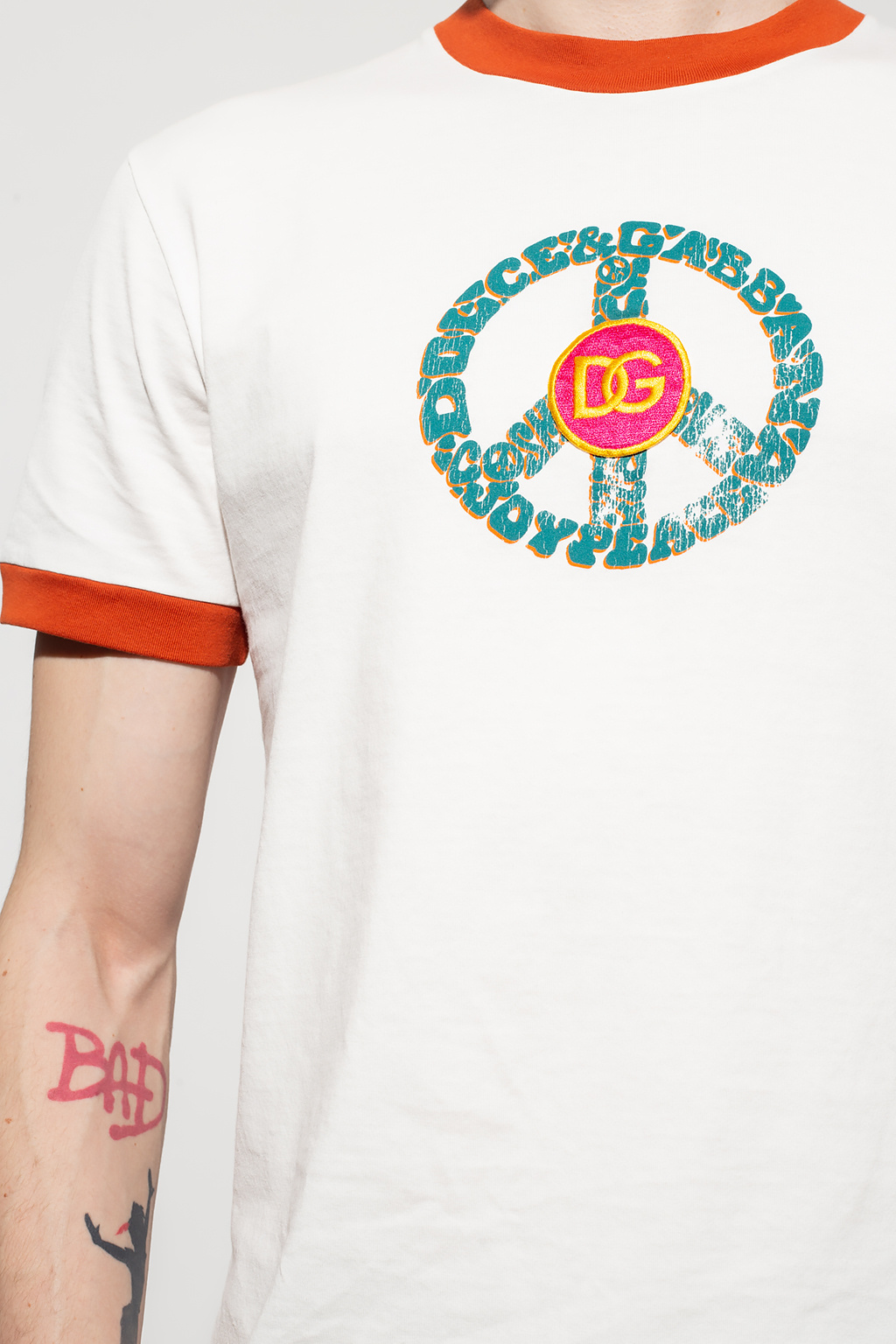 Dolce & Gabbana The ‘Reborn to Live’ collection T-shirt with logo