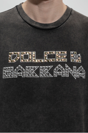 Dolce & Gabbana Kids tuxedo romper suit Black T-shirt with logo