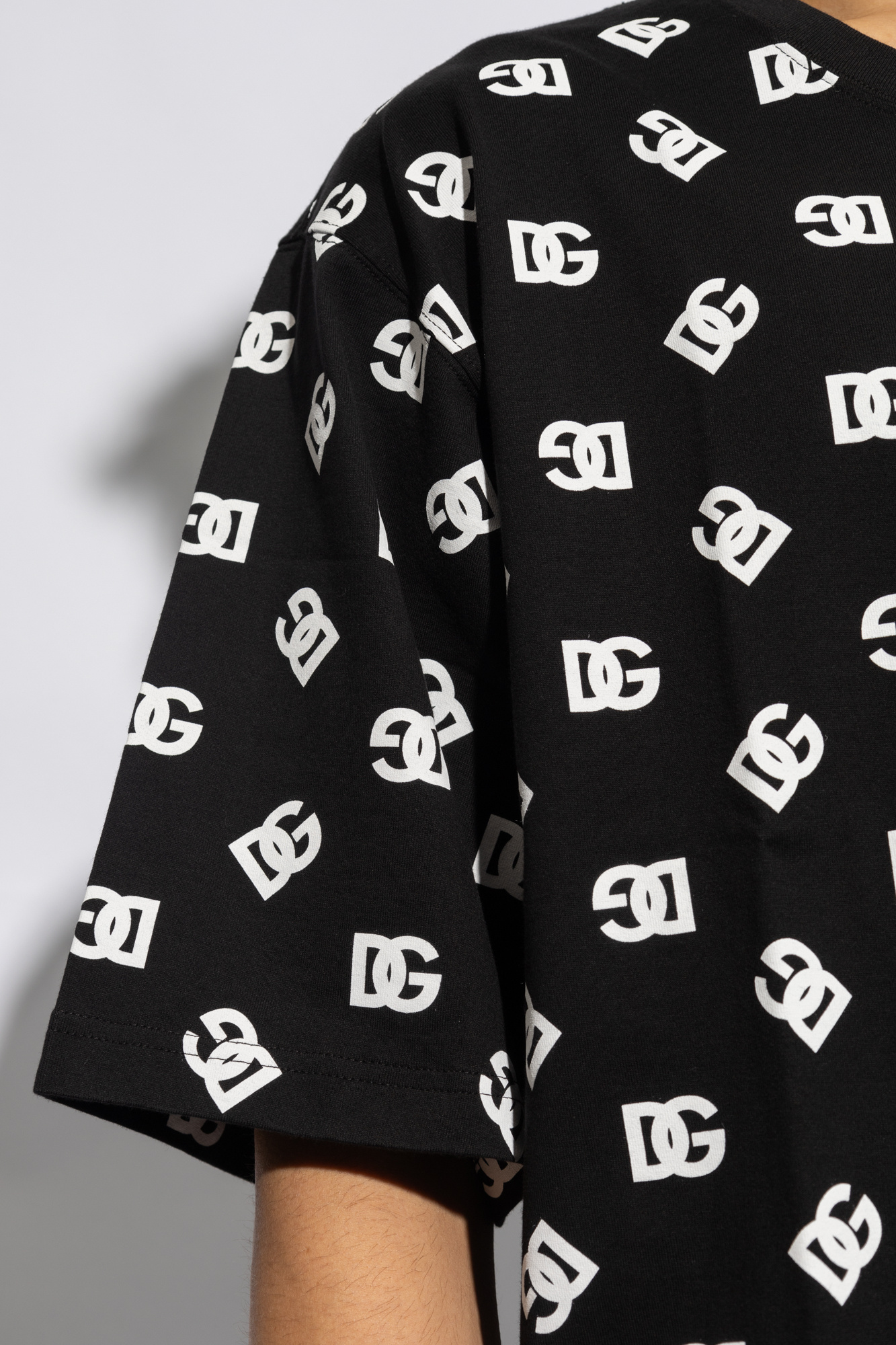 dolce gabbana logo cashmere blend sweatshirt Monogrammed T-shirt