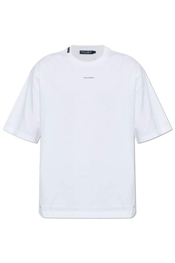 Dolce & Gabbana T-shirt z wypukłym logo