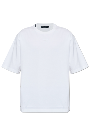 T-shirt with embossed logo