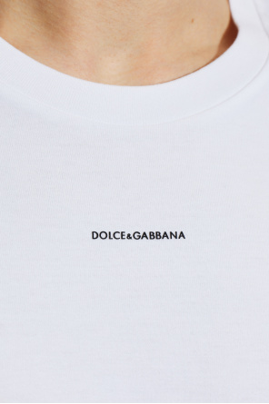 Dolce & Gabbana T-shirt z wypukłym logo