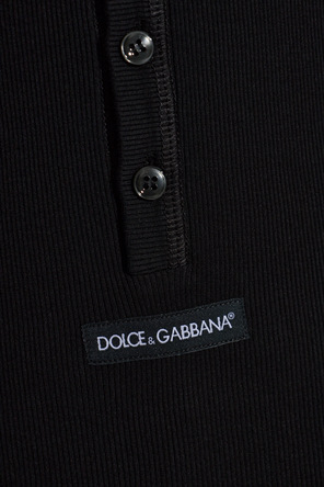 Dolce & Gabbana Top de algodão com decote redondo