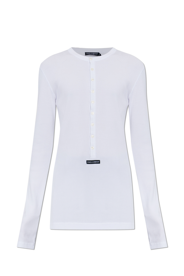 Dolce & Gabbana Cotton Crew Neck Top