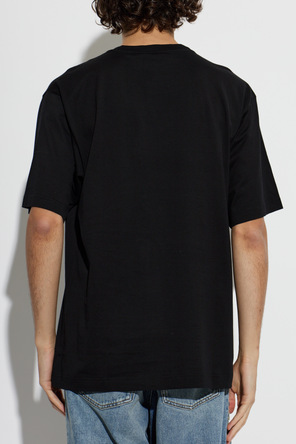 Dolce & Gabbana Cotton T-shirt with Sewn Logo