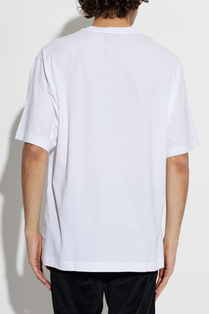 Dolce & Gabbana Cotton T-shirt with Sewn Logo by Dolce & Gabbana
