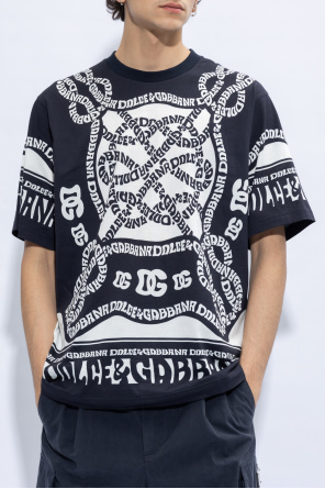 Dolce & Gabbana Kids long-sleeved camouflage-pattern hoodie Printed T-shirt