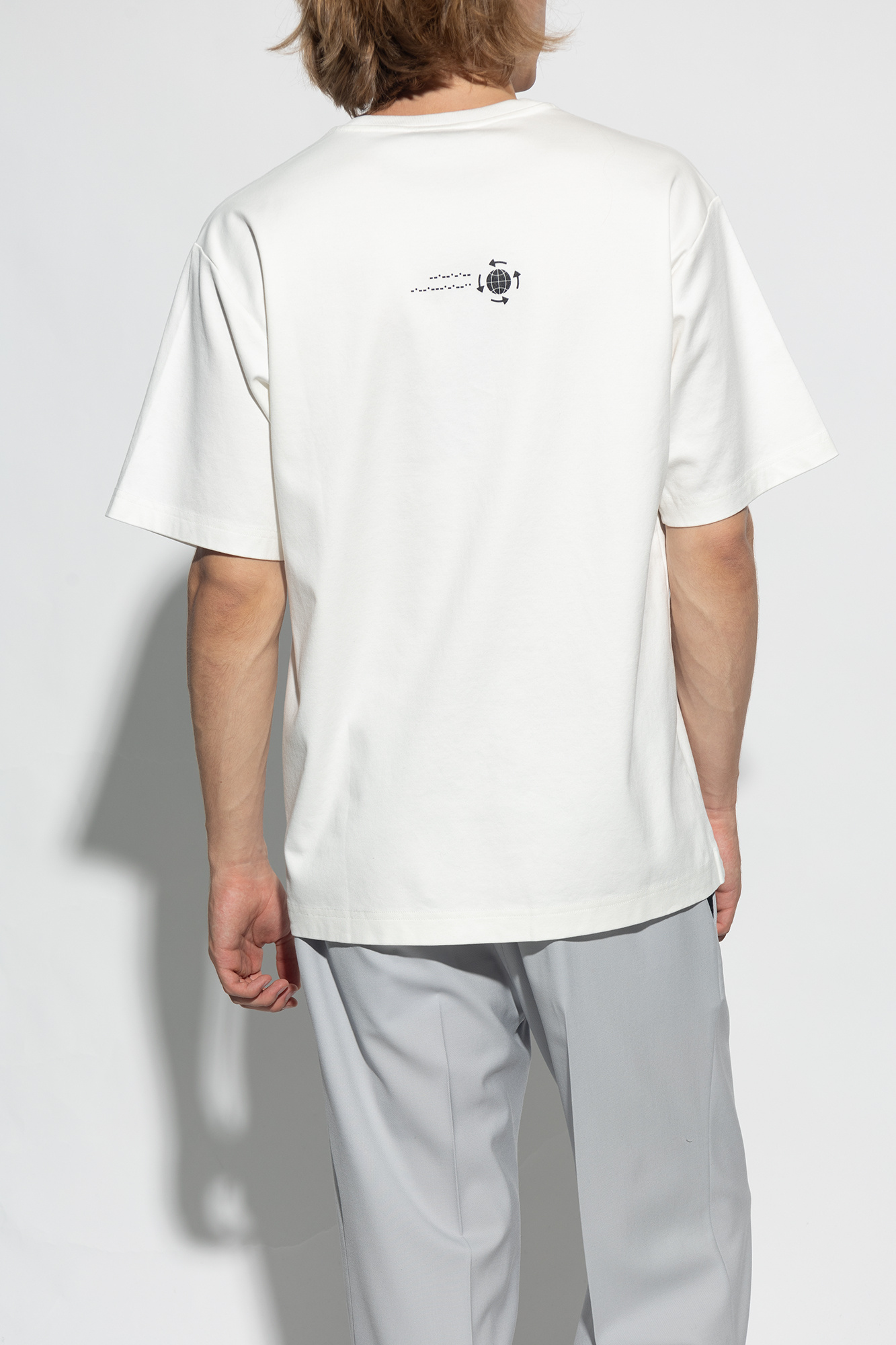 Dolce & Gabbana Calf Low Sneakers T-shirt with logo