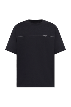 T-shirt with embroidered logo