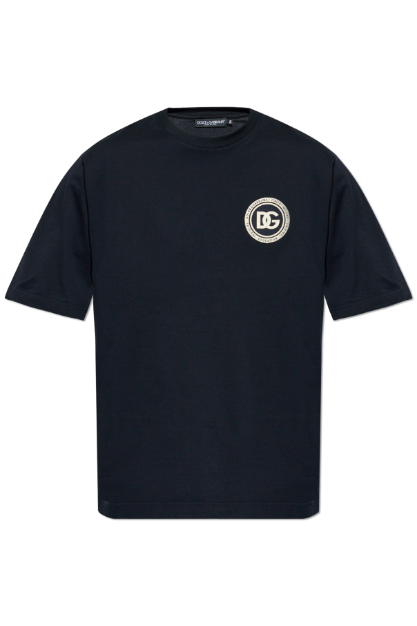 T-shirt with logo patch od Dolce & Gabbana