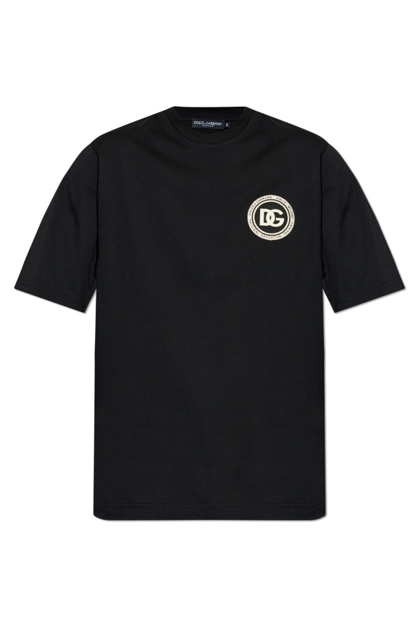T-shirt with logo patch od Dolce & Gabbana