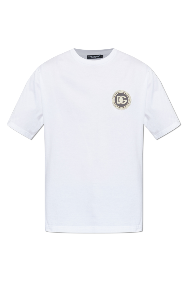 T-shirt with logo patch od Dolce & Gabbana