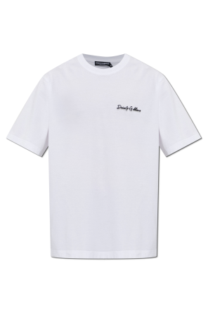 Camiseta con logo bordado