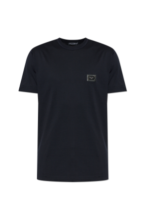 T-shirt with logo patch